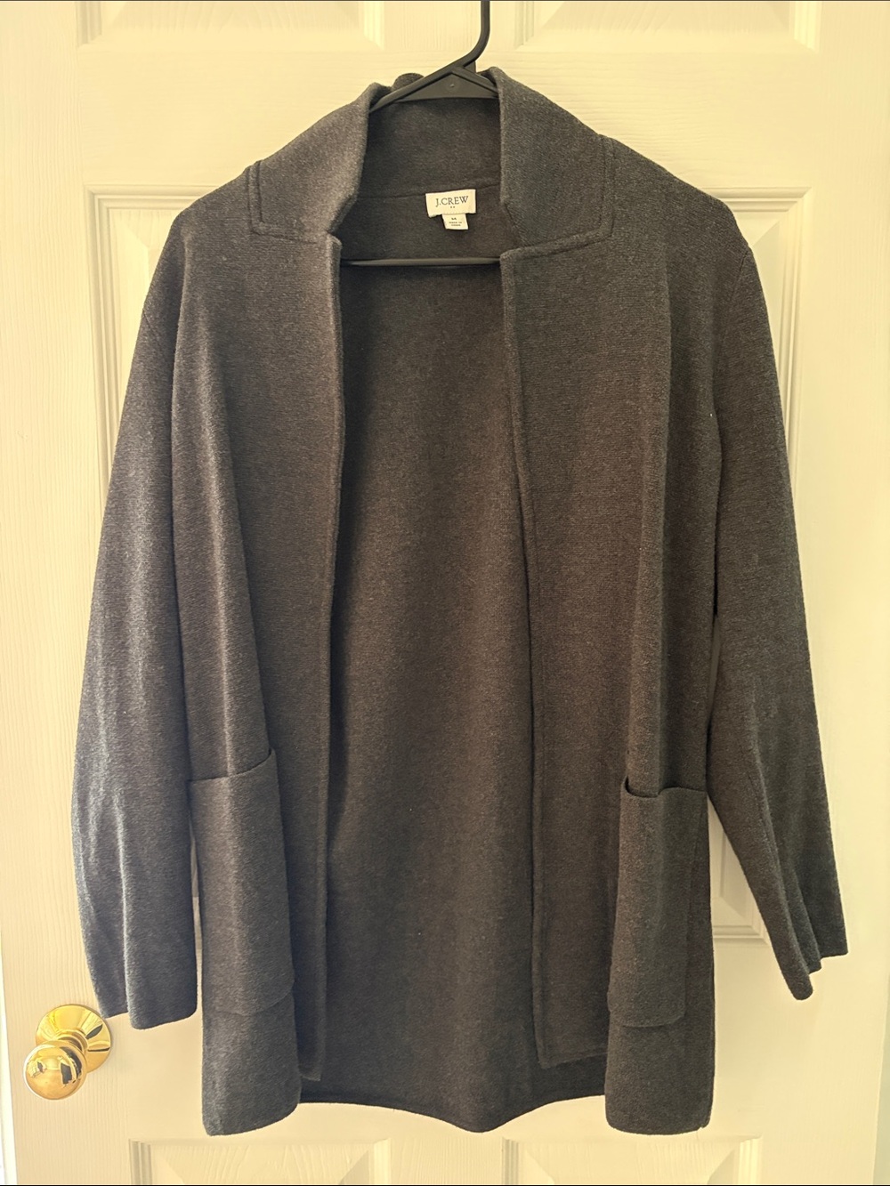 J. Crew Heathered Charcoal sweater Blazer